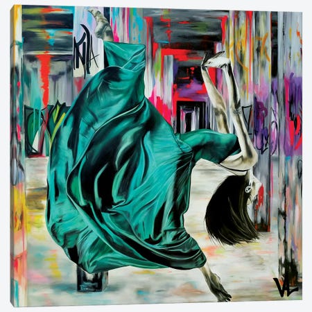 Colors And Danse Canvas Print #VAE4} by Val Escoubet Canvas Print