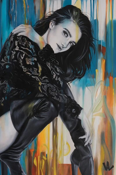 Art With Attitude: Leather And Lace by Val Escoubet