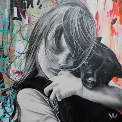 Un Peu De Douceur by Val Escoubet canvas print