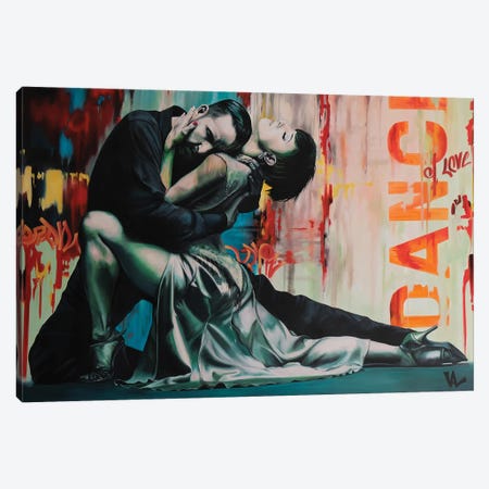 Dance Of Love Canvas Print #VAE66} by Val Escoubet Canvas Artwork