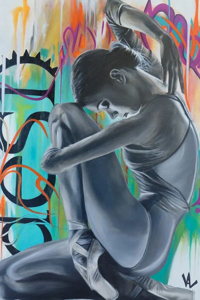 La Concentration De La Danseuse by Val Escoubet canvas print