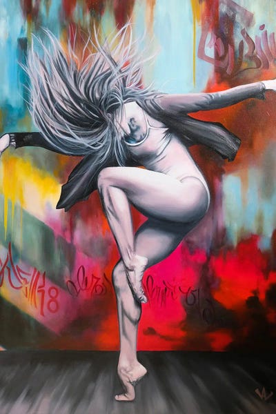 Le Juste Équilibre by Val Escoubet canvas print