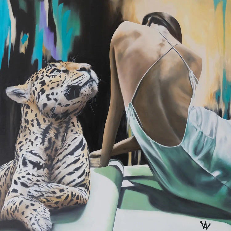 Passion Félin by Val Escoubet wall art