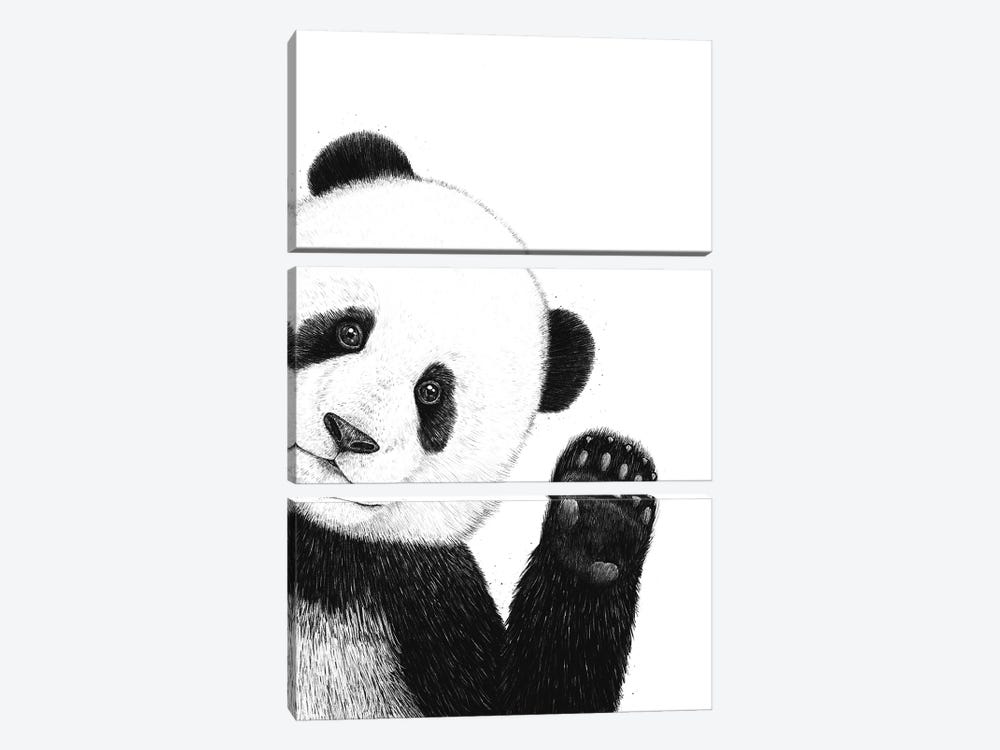 Panda by Valeriya Korenkova 3-piece Art Print