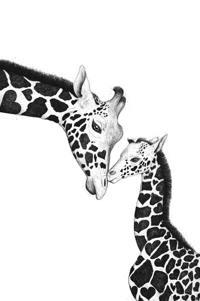Giraffes by Valeriya Korenkova canvas print