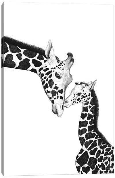 Giraffes Canvas Art Print - Valeriya Korenkova
