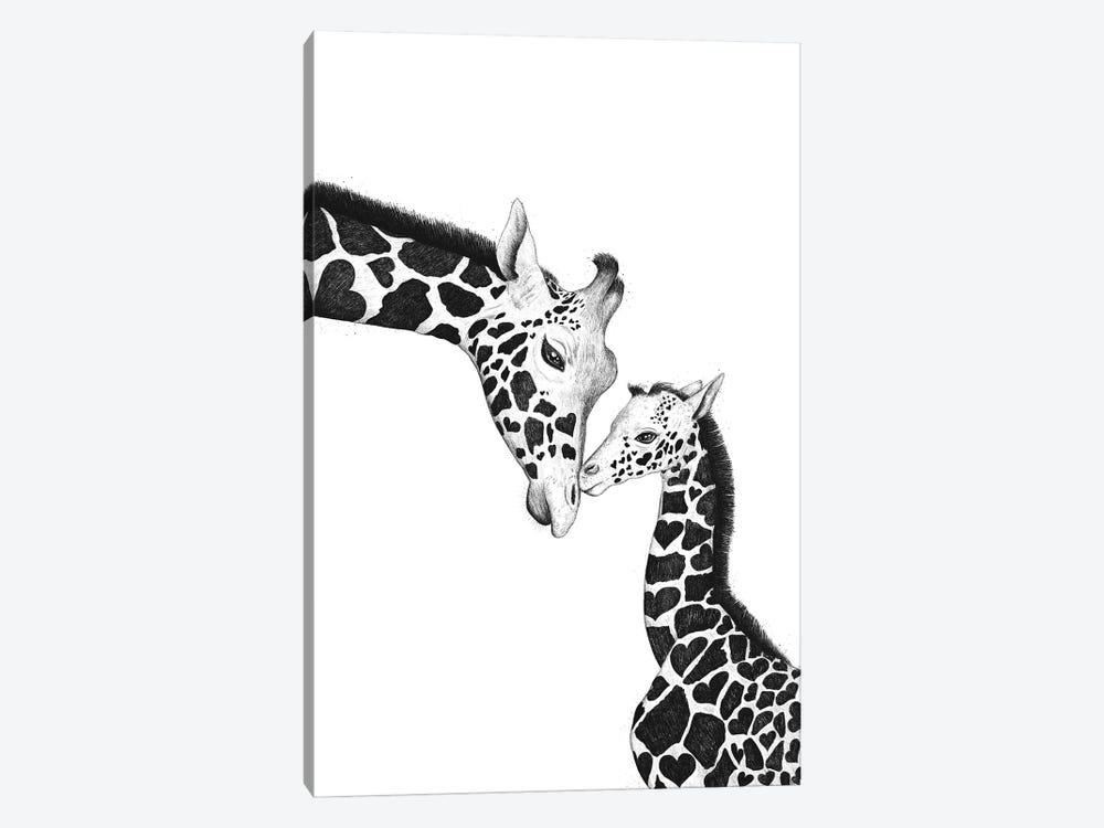 Giraffes by Valeriya Korenkova 1-piece Canvas Art