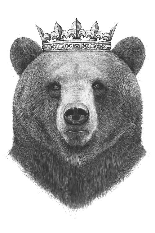 King Bear by Valeriya Korenkova wall art