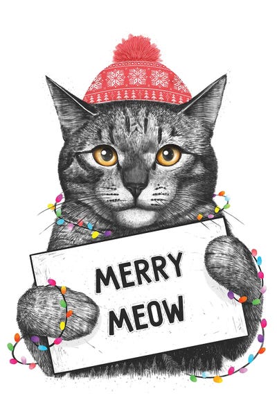 Naughty Or Nice: Merry Meow by Valeriya Korenkova