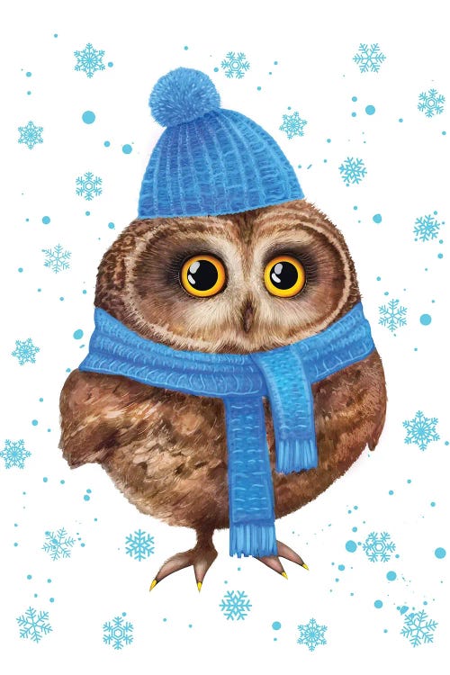 Winter Owl by Valeriya Korenkova wall art