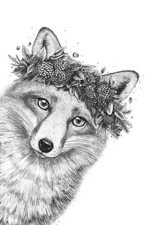 Fox With Wreath