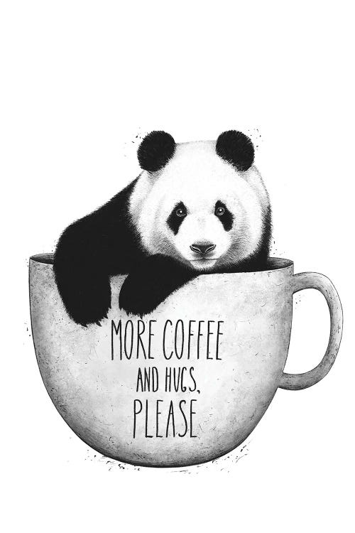 Panda With Coffee