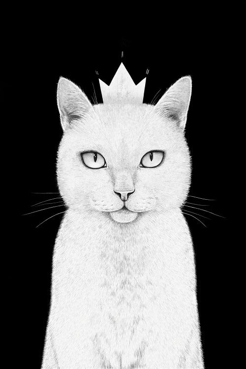 Queen Cat by Valeriya Korenkova wall art