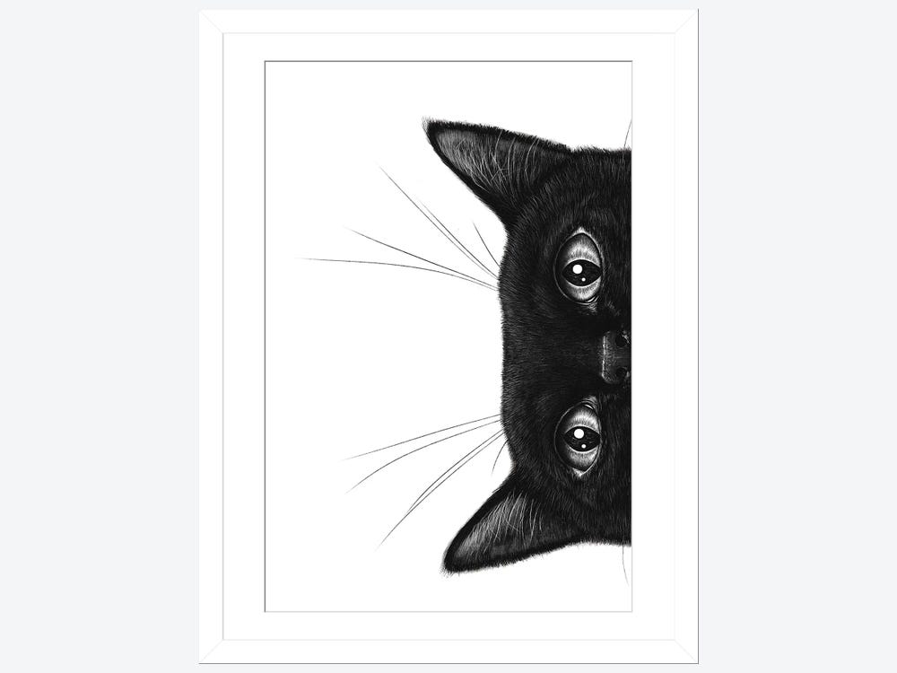 Black Cat print by Valeriya Korenkova
