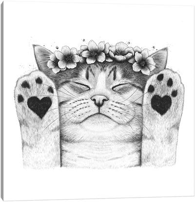 Swettie kitty Canvas Art Print - Valeriya Korenkova