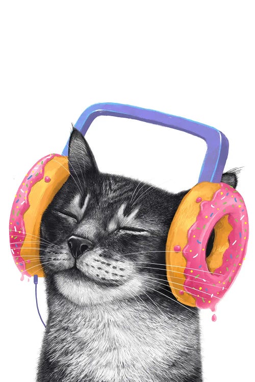 Cat With Headphones