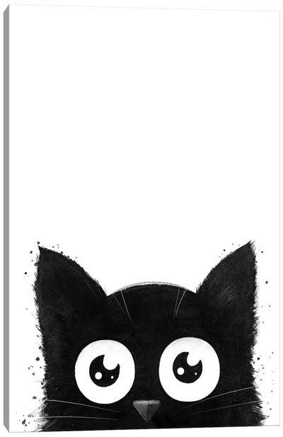 Black Cat III Canvas Art Print - Valeriya Korenkova