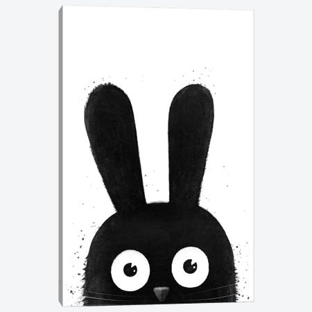 Black Rabbit Canvas Print #VAK169} by Valeriya Korenkova Art Print