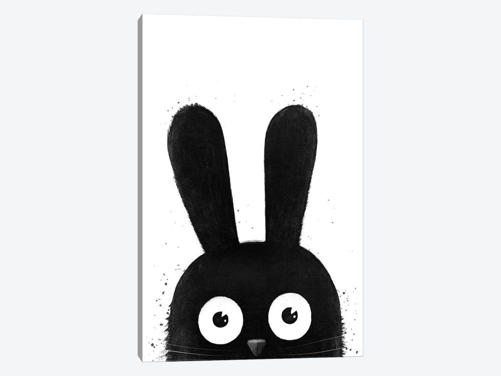 Black Rabbit by Valeriya Korenkova 1-piece Canvas Print