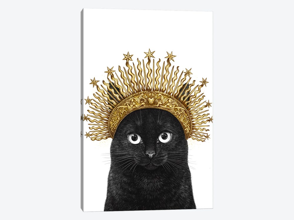Queen Of Black Cats by Valeriya Korenkova 1-piece Art Print
