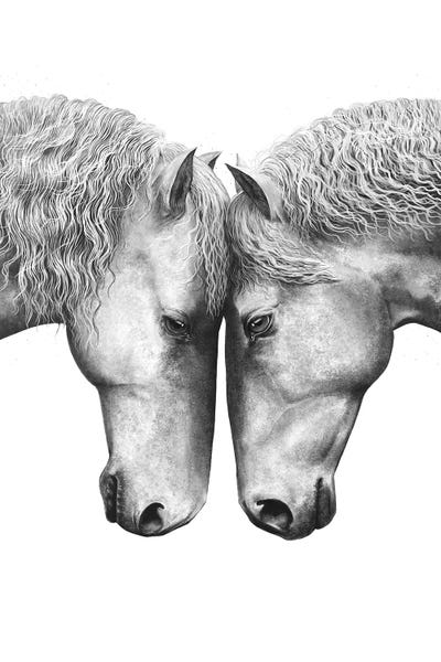 Horse Love by Valeriya Korenkova canvas print
