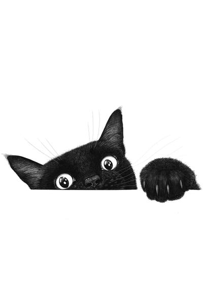 Fine Art Print: Cute Cat by Valeriya Korenkova