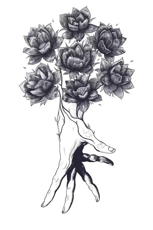 Hand With Flowers