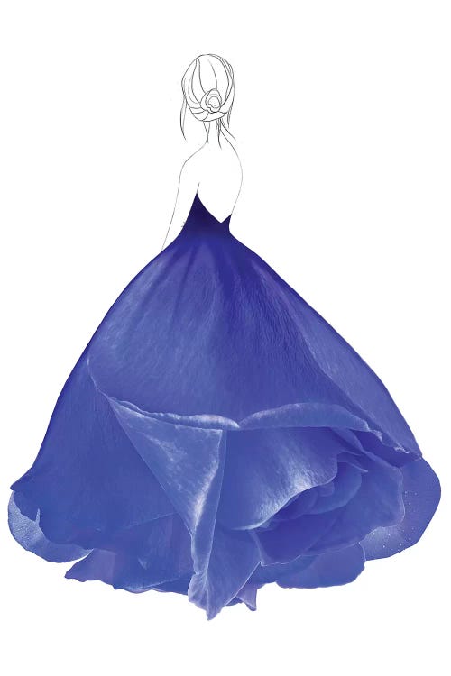 Fashion Blue Rose by Valeriya Korenkova wall art