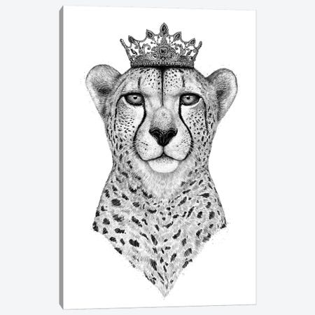 Queen Cheetah Canvas Print #VAK49} by Valeriya Korenkova Canvas Art Print