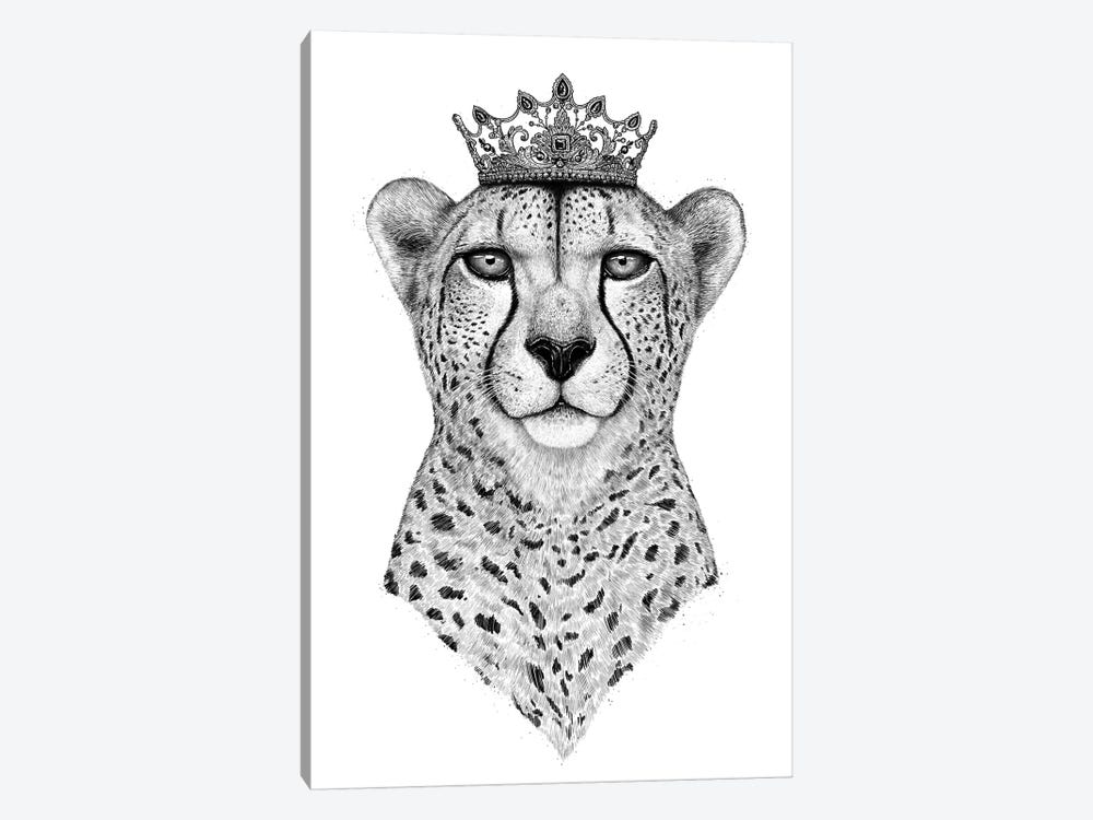 Queen Cheetah by Valeriya Korenkova 1-piece Canvas Print