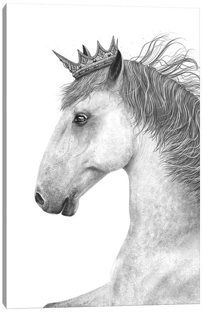 The King Horse Canvas Art Print - Valeriya Korenkova