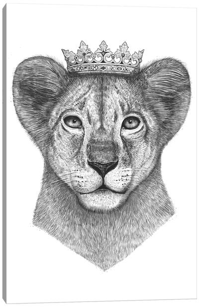 The Lion Prince Canvas Art Print - Crown Art