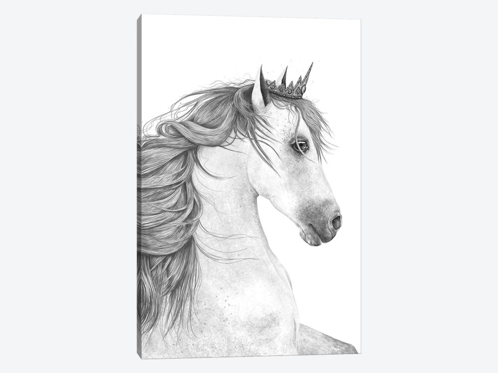 The Queen Horse Canvas Wall Art by Valeriya Korenkova | iCanvas