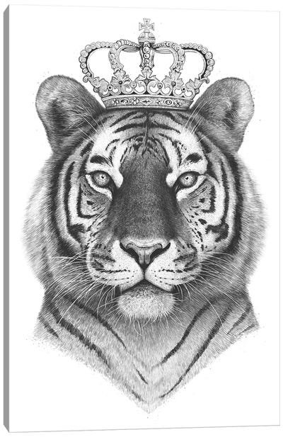 The Tiger King Canvas Art Print - Valeriya Korenkova