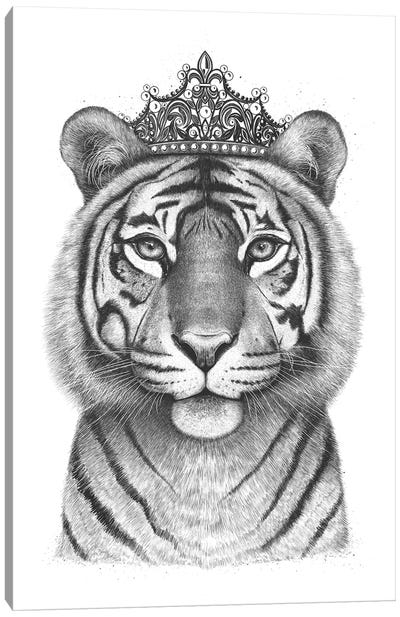 The Tigress Queen Canvas Art Print - Valeriya Korenkova