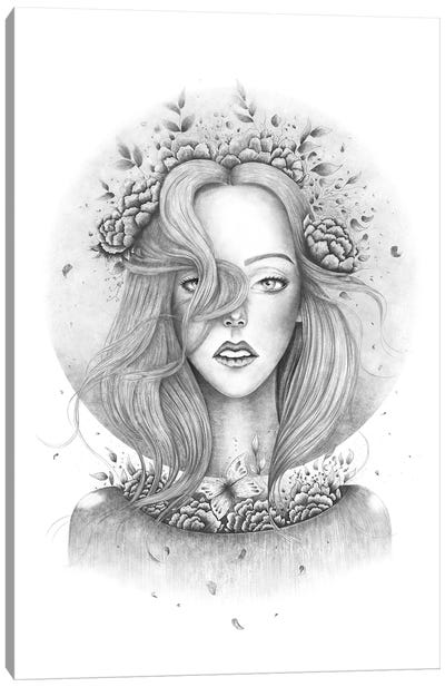 Blooming Girl Canvas Art Print - Valeriya Korenkova