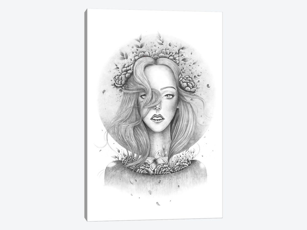 Blooming Girl by Valeriya Korenkova 1-piece Canvas Print