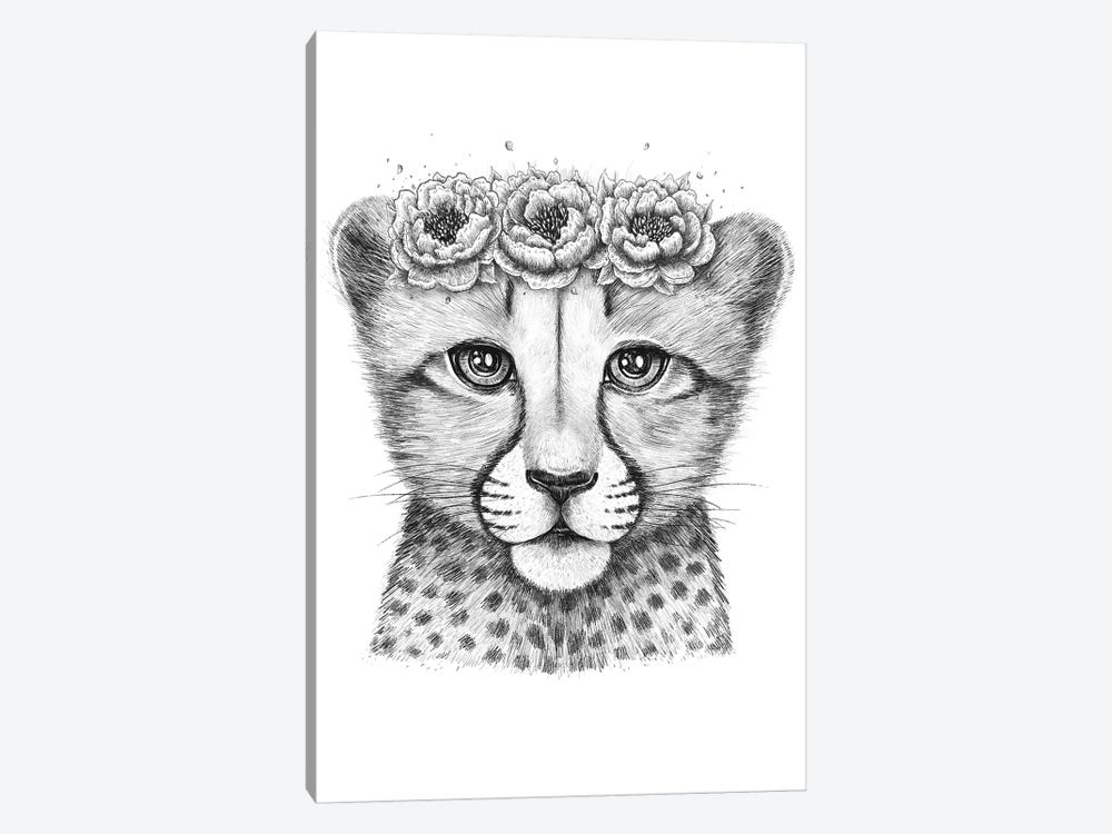Cheetah Cub by Valeriya Korenkova 1-piece Canvas Artwork