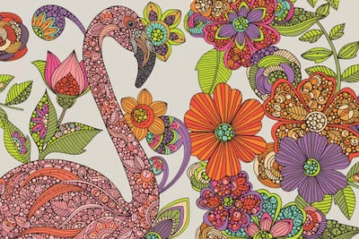 Flamingo Puzzle by Valentina Harper framed wall art