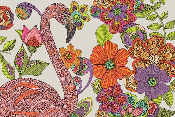 Flamingos: Flamingo Puzzle by Valentina Harper