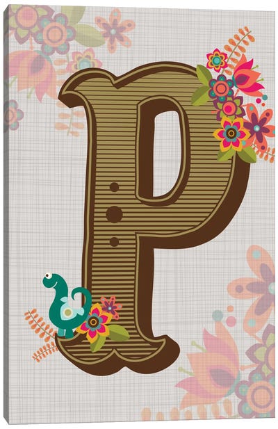 P Canvas Art Print - Letter P