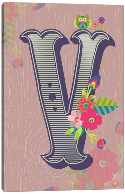 V Canvas Art Print - Valentina Harper