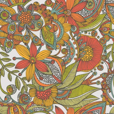 Flowers And Doodles I by Valentina Harper canvas print