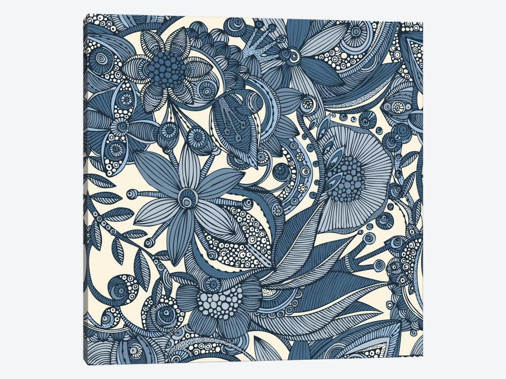 Flowers And Doodles II by Valentina Harper 1-piece Canvas Wall Art