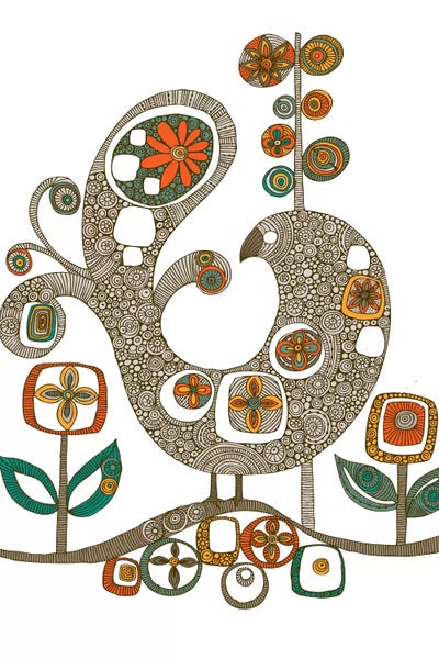 Folk Bird by Valentina Harper canvas print