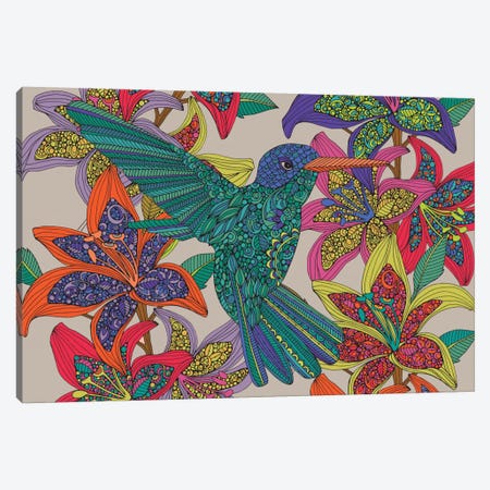 Hummingbird Puzzle III Canvas Print #VAL206} by Valentina Harper Canvas Wall Art