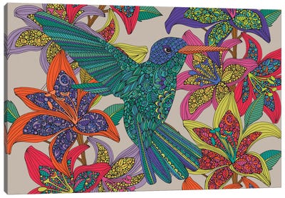 Hummingbird Puzzle III Canvas Art Print - Valentina Harper
