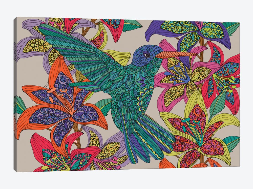 Hummingbird Puzzle III by Valentina Harper 1-piece Canvas Wall Art