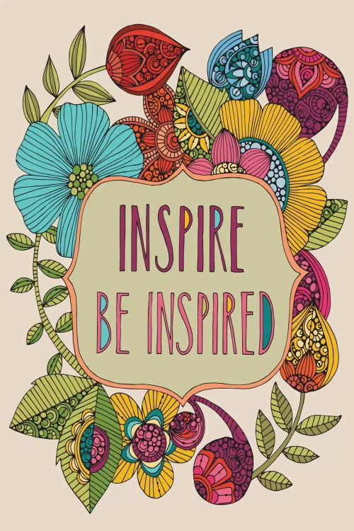 Inspire Be Inspired Canvas Art Print by Valentina Harper | iCanvas