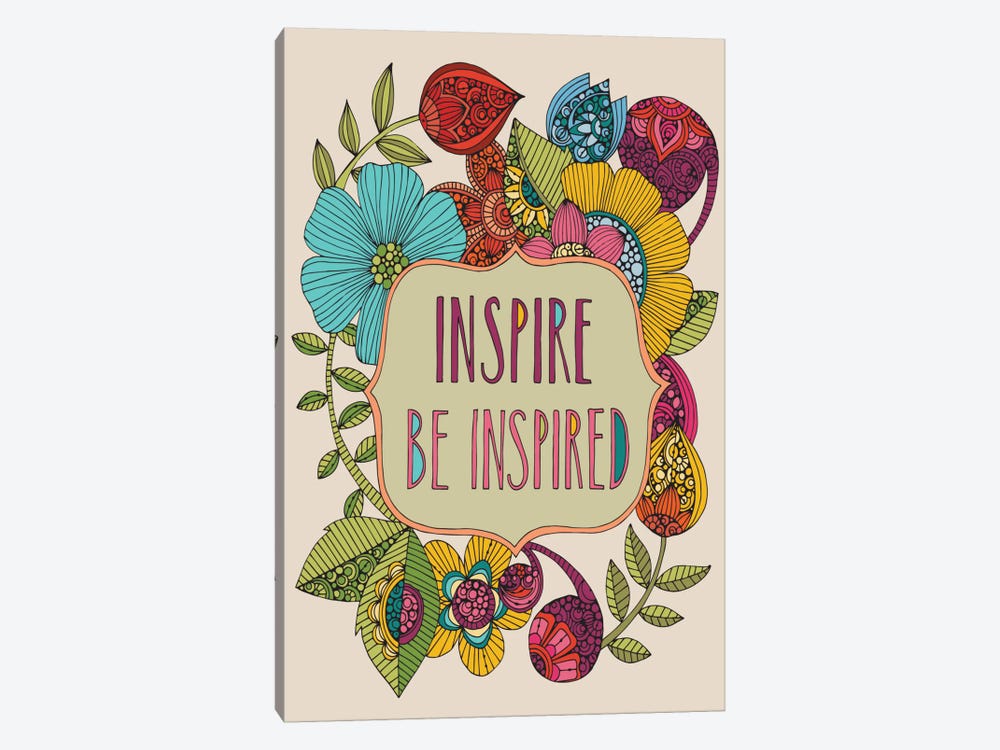 Inspire Be Inspired by Valentina Harper 1-piece Canvas Art